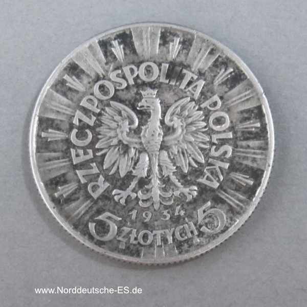 Polen II Republik 5 Zloty 1934