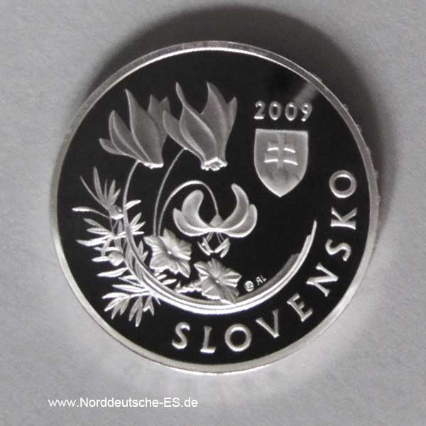 Slowakei 20 Euro Velka Fatra 2009 Silbermünze PP Slovensko
