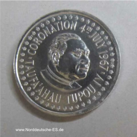 Tonga 1/2 Hau Palladium Münze 1967
