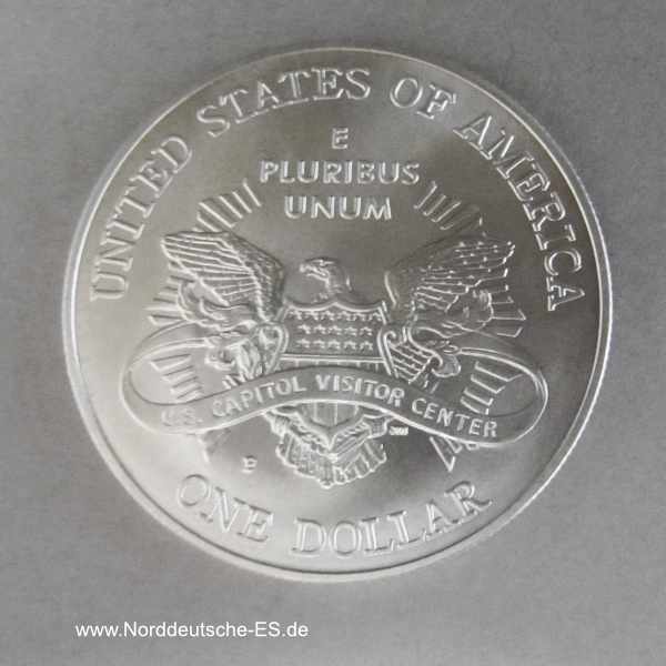 USA 1 Dollar Silbermünze US Capitol 2001