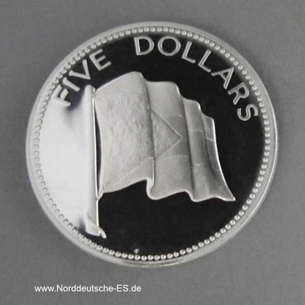 Bahamas 5 Dollars 1974-1980
