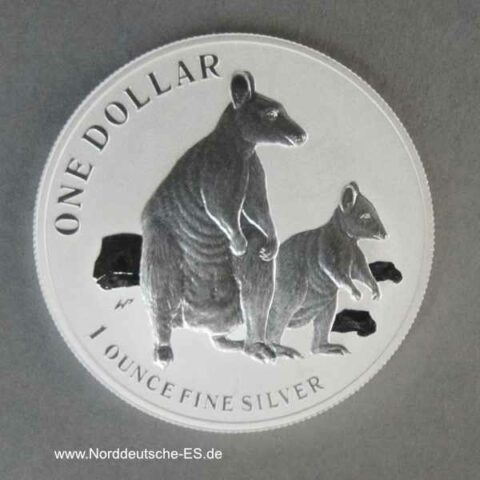 Australien Kangaroo 1 oz Silbermünze 2011