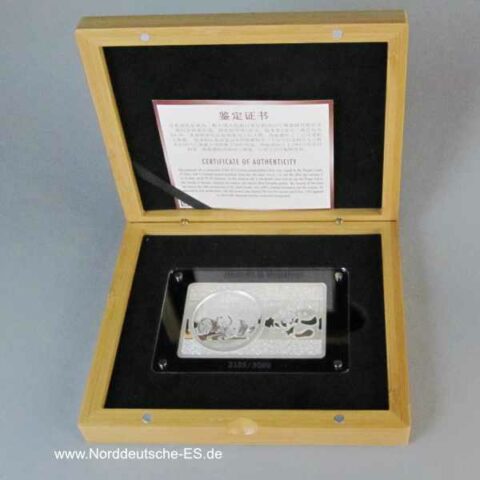 China Sonderausgabe 30th Anniversary Of Chinese Silver Panda Coins 2013