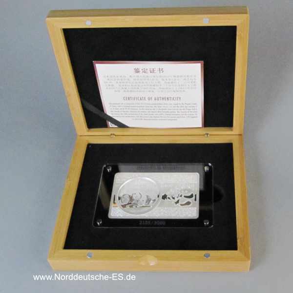China Sonderausgabe 30th Anniversary Of Chinese Silver Panda Coins 2013