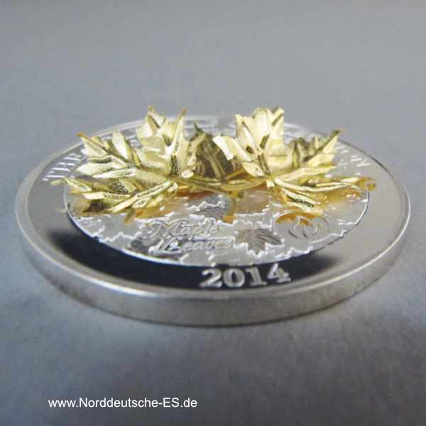 Samoa Maple Leaf 3D Gold Leaf Collection 2014