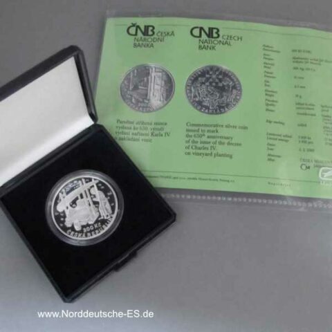 Tschechien 200 Kronen Silbermünze 2008