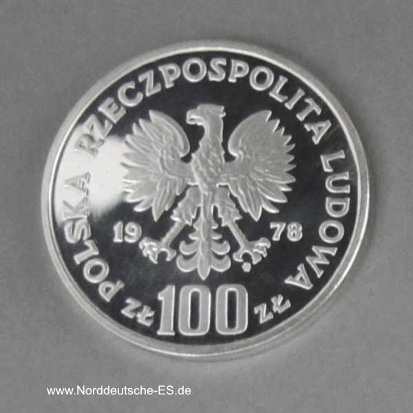Polen 100 Zloty 1978 Biber