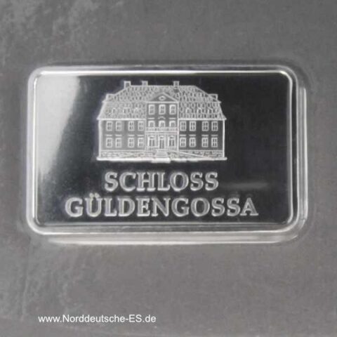 Silber Motivbarren 1 oz Silber Schloss Güldengossa