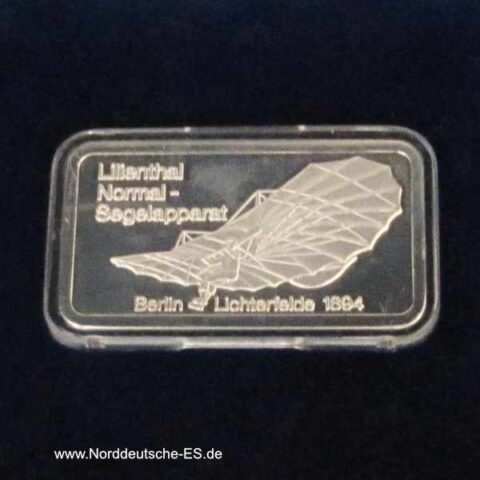 Silberbarren 1 oz Motivbarren Feinsilber 999 Lilienthal – 125 Jahre Menschenflug