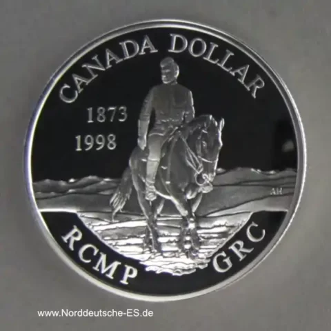 Kanada 1 Dollar RCMP Royal Canadian Mounted Police Silber 1998