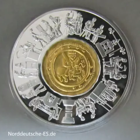Österreich Goldmünze 1000 Schilling 800 Jahre Münze Wien Bimetall Gold Silber 1994