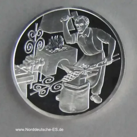 Österreich 500 Schilling Silber Gedenkmünze Der Kunstschmied 1997