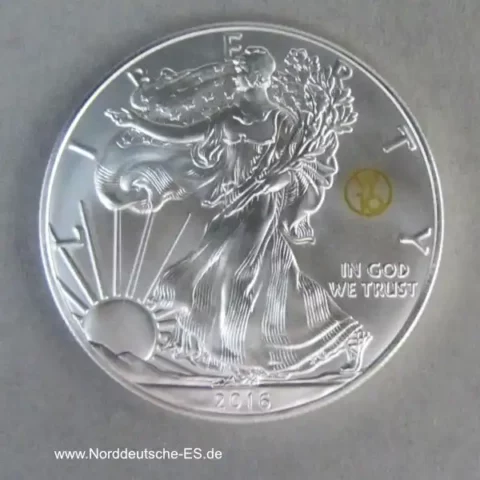 USA 1 Dollar Silver Eagle 2016 Silbermünze 1 oz W16 Privy