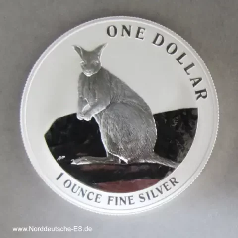 Australien 1 Dollar 2012 Queen Elizabeth II Känguru 1 oz Silber